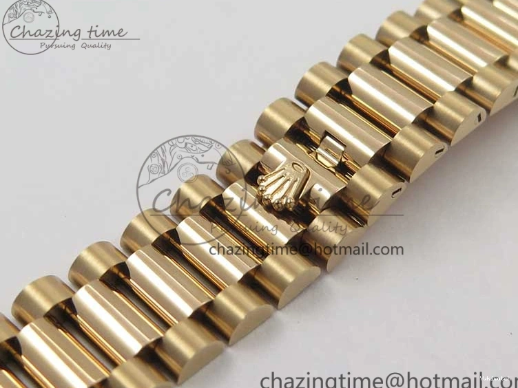 Best Bp RG Crystral 36 Edition 128239 on MOP Bracelet RG President Markers Dial Day-Date Maker White 0319